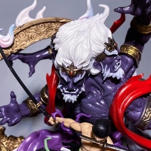 Un pezzo GK re dell'inferno Yan <span class=keywords><strong>Mo</strong></span> Solon scena a doppia testa che intaglia ornamenti modello di figure Anime in scatola - Product Image 3