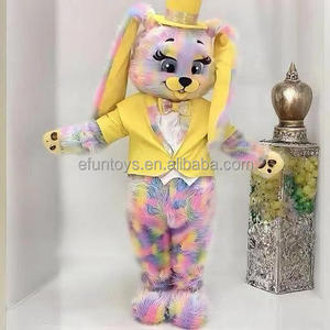 <span class=keywords><strong>Disfraz</strong></span> de Mascota de Conejo de Orejas Largas con Tie-Dye Colorido, Traje de Conejo para <span class=keywords><strong>Pareja</strong></span>, Vestido Amarillo, <span class=keywords><strong>Disfraz</strong></span> para Adultos, Actuaciones en Escenario y Desfiles - Product Image 5