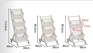 모던 메탈 플로팅 식료품점 슈퍼마켓 스낵 채소 과일 진열대 쉬운 조립 - Product Image 5