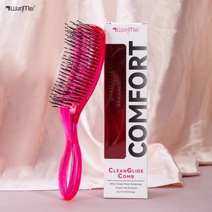 หวีลายเสือดาวแบบพกพา Wanmei สำหรับผมพันกัน หวีแปรงผมสำหรับผมเปียกหรือผมแห้ง ใช้ในบ้าน - Product Image 5