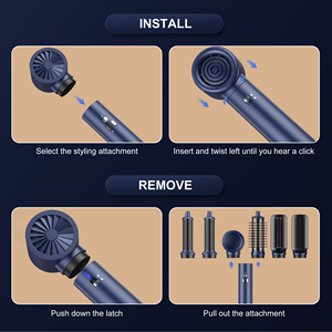 Styler multifonction professionnel <span class=keywords><strong>Supera</strong></span> 6 en 1, sèche-cheveux et boucleur automatique, lisseur, moteur sans balais, 110 000 tr/min, 1200 W - Product Image 5