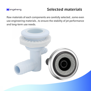 2 1/4 Inch Thủy Massage Bồn Tắm Phụ Kiện Đơn Lập Hiện Đại Thép Không Gỉ Xoáy <span class=keywords><strong>Spa</strong></span> Máy Bay Phản Lực Vòi Phun 40 Máy Bay Phản Lực Combo Massage - Product Image 3