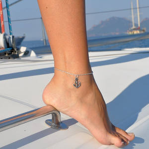 फैशन देवियों आभूषण गर्मियों महासागर मानता रे खोल झींगा लहर स्टारफिश मछली हुक लंगर सागर कछुए आकर्षण लटकन पायल - Product Image 4