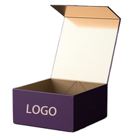 Boîte cadeau pliante magnétique de luxe sur mesure en gros, ruban noir, poignée, boîte en carton rigide, emballage pour vêtements, chaussures, boîte en papier