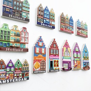 Vente en gros transfrontalière directe d'usine de magnets de réfrigérateur imprimés en 3D UV et de souvenirs de voyage d'<span class=keywords><strong>Amsterdam</strong></span> - Product Image 2