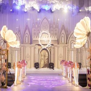 Lámpara LED Decorativa LANJO, Elegante y Moderna, con Diseño de Flor de Peonía en Encaje Blanco, para Bodas, Eventos Románticos y Decoración de Escenarios - Product Image 5