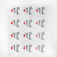 Cartes de remerciement et autocollants personnalisés avec logo pour petites entreprises