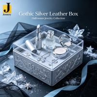 Boîte cadeau de décoration de voiture Jemery Luxury Metallic Stretch avec couverture en cuir artificiel de qualité supérieure