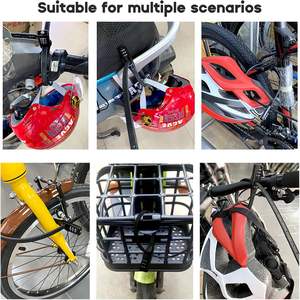 Combinaison Zip-Tie Vélo Câble Serrure 3 Chiffres Code Vélo Casque Serrure Multi Usage Flexible Scooter Moto Casque Vélo Serrure - Product Image 3