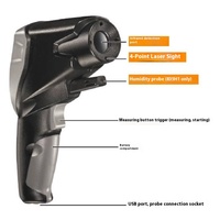Testo Professional Infrared Thermometer High-Precision Industrial Temperature Measuring Gun 1500 Degree High Black ABS Material