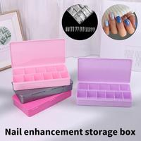 Professionnel Multicolore Nail Art Cas Conteneur 11 Grilles Outil De Stockage En Plastique Faux Ongles Pointe Boîte Vide