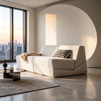 Canapé-lit inclinable OEM compressé, chaise pliante individuelle à mémoire de forme pour petits espaces et appartements