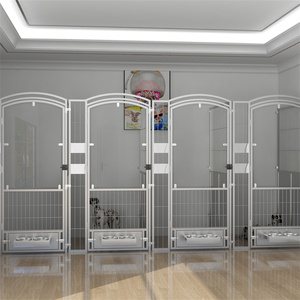 กรงสุนัขกลางแจ้งขนาดใหญ่ Aeolus USKN แบบเป็นมิตรกับสิ่งแวดล้อม พร้อมถาดพลาสติกแบบกดล็อคได้ ปรับขนาดได้ - Product Image 4