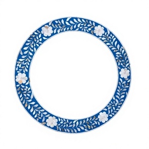 BS INTERNATIONAL Handmade Modern Design Eco-Friendly Bone Inlay 4mm Thick Hard-Wired Decorative <b>Mirror</b> Frame Hotel Home Wall - Product Image 3
