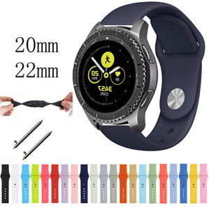Couleur simple bande de montre en silicone pour samsung galaxy <span class=keywords><strong>watch</strong></span> <span class=keywords><strong>42</strong></span> 46mm/<span class=keywords><strong>huawei</strong></span> <span class=keywords><strong>watch</strong></span> <span class=keywords><strong>gt</strong></span> 2 - Product Image 2