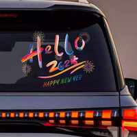 Impression conception Logo publicité Auto décoration réfléchissant vinyle transfert décalcomanie capot corps pare-chocs personnalisé voiture fenêtre autocollants