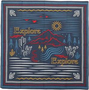 منديل رأس بنمط باندانا مطبوع مرتين، منديل قطني مخصص متعدد الاستخدامات بنقشة بيزلي - Product Image 3