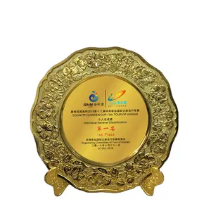 Metall Plakette benutzer definierte Logo Golden Eagle Award Plakette Sport Trophäe