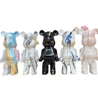 Tirelire Ours Artistique Créatif en Résine Époxy Sculptée, Style Célébrité Internet, Décoration Moderne pour Salon