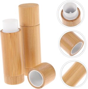 15g 30g 50g 75g Natural Bamboo Wood Deodorant Twist <b>Roll</b> up Tube with Inner Plastic Deodorant Stick Container - Product Image 4