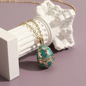 <span class=keywords><strong>Collar</strong></span> con Colgante de Huevo de Pascua Ruso, Estilo Vintage, de Cobre, Colorido, Accesorios de Joyería para Mujer, Regalo, Moda 2026 - Product Image 4