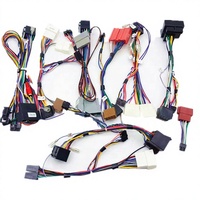 Arnés de cables de audio para coche estéreo ISO de 16 Pines, cable amplificador de posventa para Android Radio, arnés de cables de aislamiento PE para audio de coche