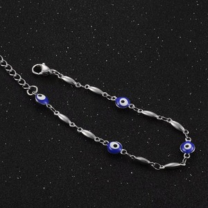 Bracelet pour femme en acier inoxydable avec maillons et chaîne de main, avec rallonge de 3 mm - Product Image 2