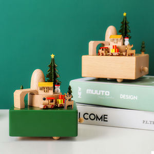 Caja <span class=keywords><strong>de</strong></span> música <span class=keywords><strong>de</strong></span> madera <span class=keywords><strong>para</strong></span> <span class=keywords><strong>Navidad</strong></span>, regalo <span class=keywords><strong>de</strong></span> <span class=keywords><strong>Navidad</strong></span> con tienda <span class=keywords><strong>de</strong></span> fuerza - Product Image 3