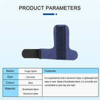Attelle de doigt flexible, stable et respirante pour adultes, attelles en aluminium ODM, attelle de doigt légère pour immobilisation, support de doigt