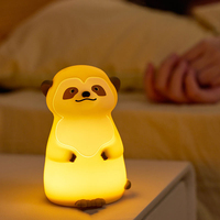Idée cadeau d'anniversaire pour enfants - Meilleur rapport qualité-prix - Matériel souple et sans BPA - Lampe de nuit en silicone pour bébé à LED à 7 couleurs changeantes avec commande tactile