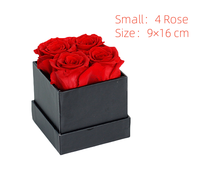 Fabricants chinois de fleurs conservées nouveau modèle OEM ODM cadeau pour toujours Infinity Rose fleur Rose éternelle vente en gros de boîte-cadeau dorée