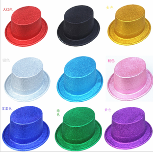Per adulti per Hollywood <span class=keywords><strong>a</strong></span> <span class=keywords><strong>tema</strong></span> festa Glitter Top Hat <span class=keywords><strong>accessori</strong></span> di plastica forniture per <span class=keywords><strong>feste</strong></span> per Halloween e natale - Product Image 2