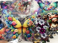 Bon prix vente en gros d'autocollants de transfert 3d étanches à la mode conception gratuite Logo Uv Dtf tasse Wrap transferts étiquette d'automne