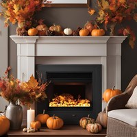 Chimenea Lineal Decorativa de Vapor de Agua Automática para Interiores, Simulación de Llama Personalizada, para Sala de Estar