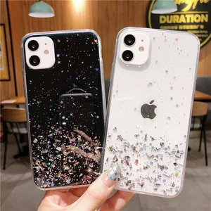 Fashion Bling Glitter Phone Case for iPhone 11 Wholesale Accessories Creative Back Cover for Apple iPhone 11Pro Max Candy Color