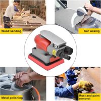 Orbital Pneumatic Air Sander-Variable Speed High Efficiency Industrial/Professional Grade Square Pad Handheld Sanding Tool for
