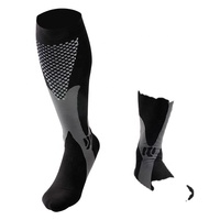 Chaussettes de compression personnalisées de qualité pour hommes femmes 20-30mmhg genou respirant athlétique chaussettes de cyclisme automne équipage en gros 10 paires
