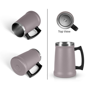 Mug personnalisé 18oz 24oz 2oz en acier inoxydable à double paroi isolé sous vide, tasses à café, mug à café, tasse à lait avec poignée - Product Image 2