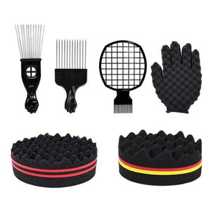 Muestra Gratis: Set de Peine Metálico para Cabello Afro y Esponja Mágica para Rizos, Peine de Estilizado y Esponja de Doble Cara para Rizos para Mujeres y Hombres Afroamericanos - Product Image 1