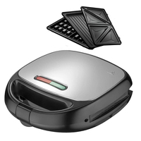 Gaufrier er pour Sandwich et petit déjeuner, 1 unité, appareil à Sandwich et gaufre, presse à Panini, Grill