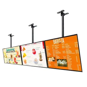 4K HD Tablettes Menu Digital Display Screen Restaurant Hanging Digital Menu Board Displayer LCD Digital Menu Board