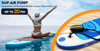 20psi Rechargeable Modèle SUP Pompe À Air Électrique pour SUP Kayak Gonflable bateau Cerf-Volant dégonfler Tente