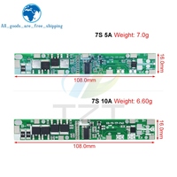 Module de protection BMS 7S 24V 5A 10A pour batterie lithium, pack de batteries, batterie externe et vélo électrique