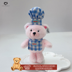 Teddy Bear a Forma di Chef in Peluche Blu e Bianco con Autorizzazione Globale ISLAND, Personalizzabile in Dimensioni e Logo - Product Image 2