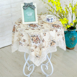 Custom Made Stile Europeo Splendido Merletto di Modo di Stampa Rotondo Ricamato Cotone Indossabile Lavabile Decorativo Panno di <span class=keywords><strong>Tabella</strong></span>// - Product Image 2