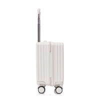 Valise de taille cabine personnalisée de 18 pouces Roulette cabine Amovible White Boarding Case Abs Pc Bagage de cabine