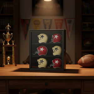 Boîte de présentation de <span class=keywords><strong>casque</strong></span> de football multicouche verrouillable pour la décoration intérieure 2026, protection pour le stockage de casques de collection, boîte à ombre en vrac - Product Image 1