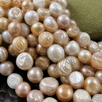 Perles de culture d'eau douce baroques multicolores 7-8mm trou moyen naturel Chine pour fabrication de bijoux DIY sac OPP