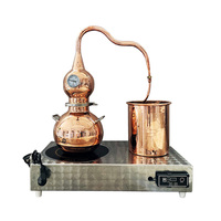 Cuve de Fermentation Électrique 5L en Cuivre Rouge pour Usage Domestique – Équipement de Distillation d'Alcool pour Whisky, Vin, Gin, Vodka, Brandy – KIMLONG
