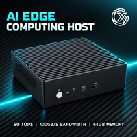 Host Komputasi AI Edge untuk AI Suara dan Gambar, Mini PC 5x USB 3.0 yang Tangguh